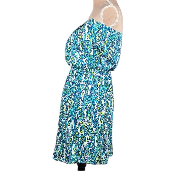 Lilly Pulitzer Windsor Dress It's a Stretch Sea Blue Strapless Dress Size XS - Picture 6 of 8